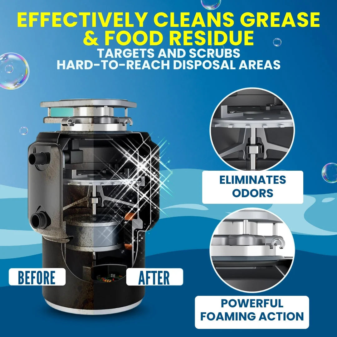 LemonBlast™ Yellow Bubble Tablets – Odor Eliminator + Blockage Remover